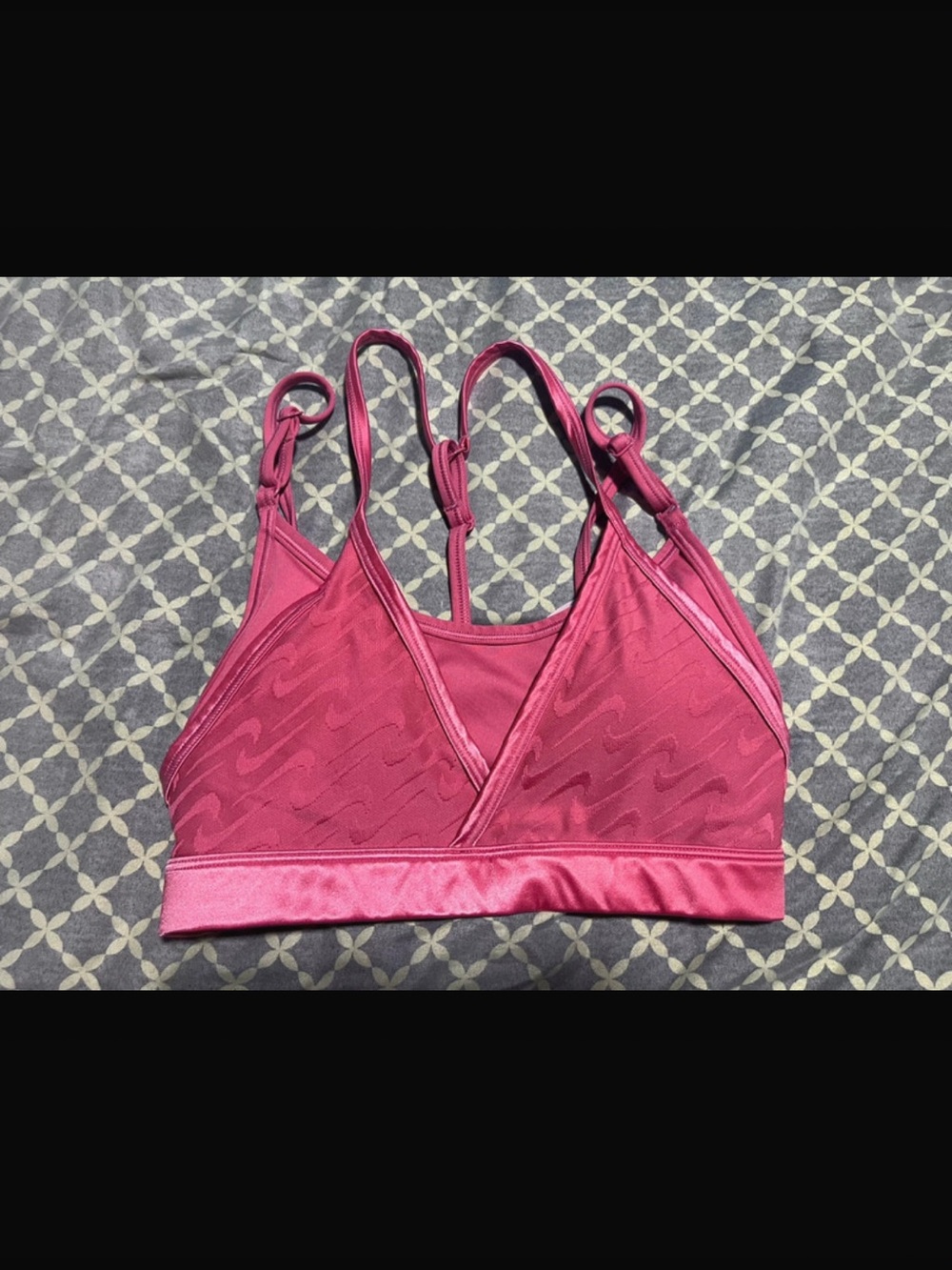 Nike Magenta Strappy Sports Bra